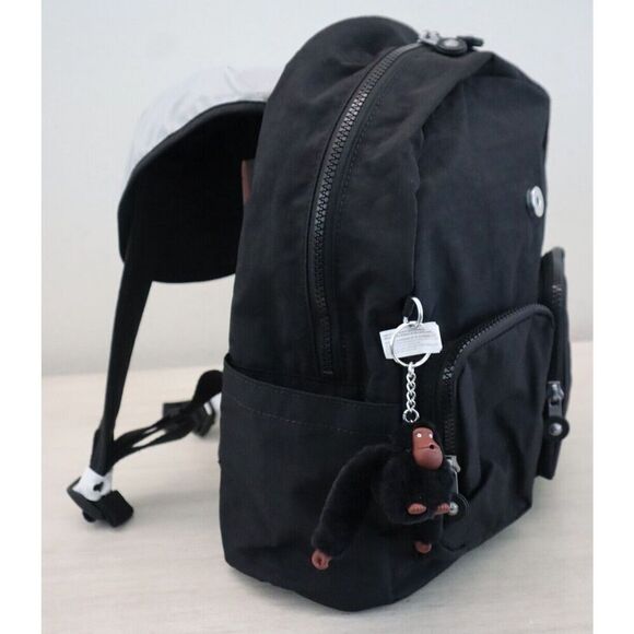 Kipling KI0365-0DH Women\'s Medium Size Black Tonal Fiona Nylon Backpack main image 4